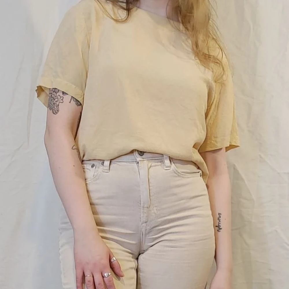 anna and frank • butter silk blouse